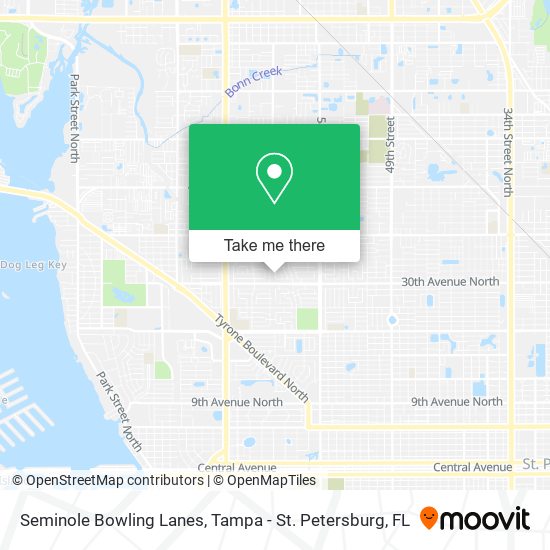 Seminole Bowling Lanes map
