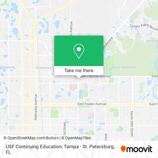 Mapa de USF Continuing Education