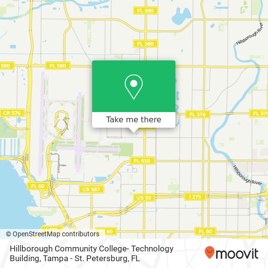 Mapa de Hillborough Community College- Technology Building