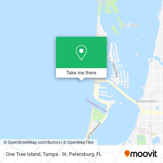 Mapa de One Tree Island