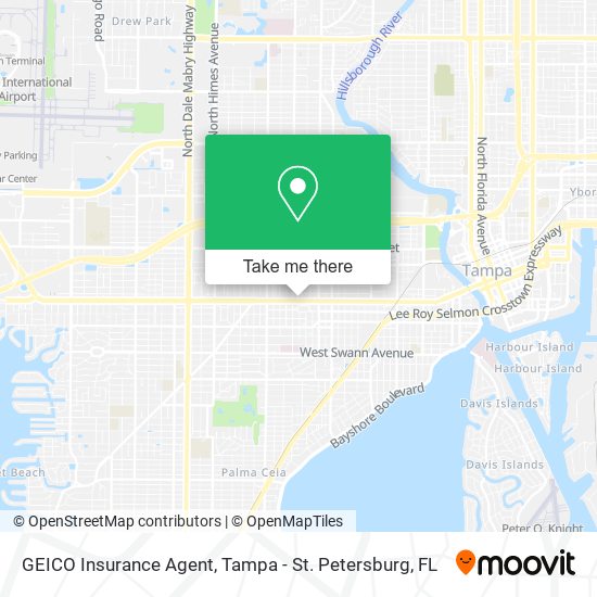 Mapa de GEICO Insurance Agent