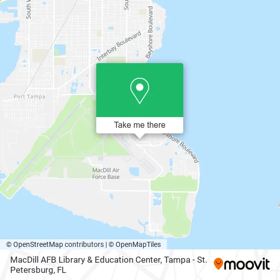 Mapa de MacDill AFB Library & Education Center