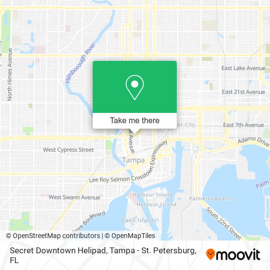 Secret Downtown Helipad map