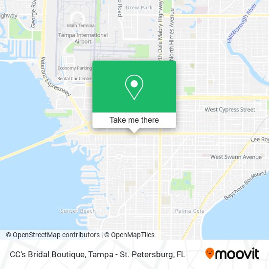 How to get to CC s Bridal Boutique in Tampa by Bus