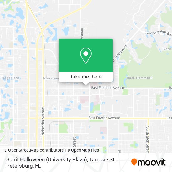 Spirit Halloween (University Plaza) map