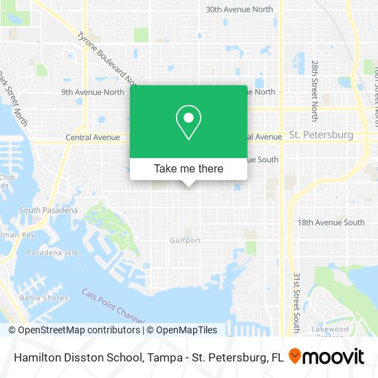 Mapa de Hamilton Disston School