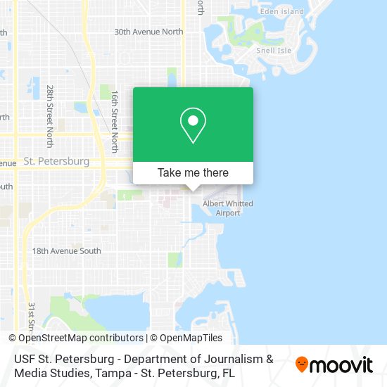 USF St. Petersburg - Department of Journalism & Media Studies map