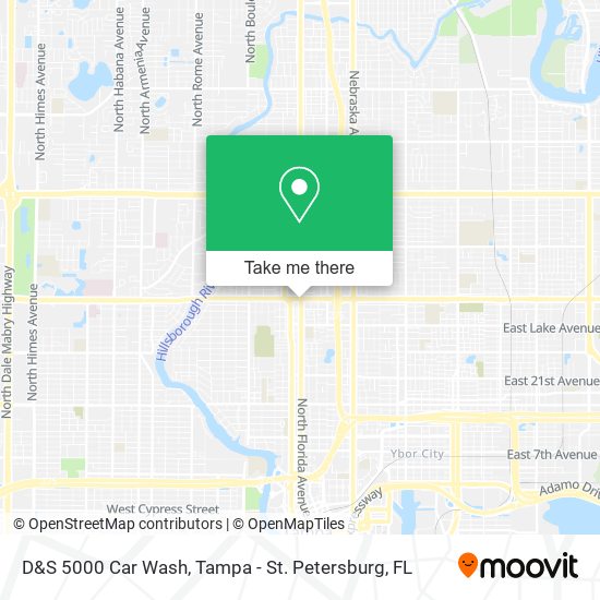 D&S 5000 Car Wash map