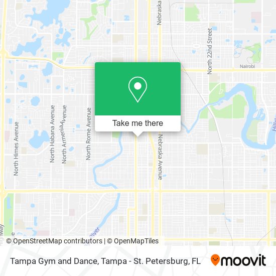 Mapa de Tampa Gym and Dance