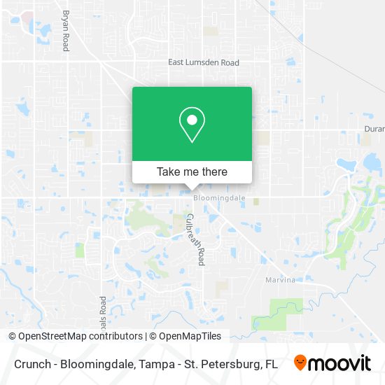 Crunch - Bloomingdale map