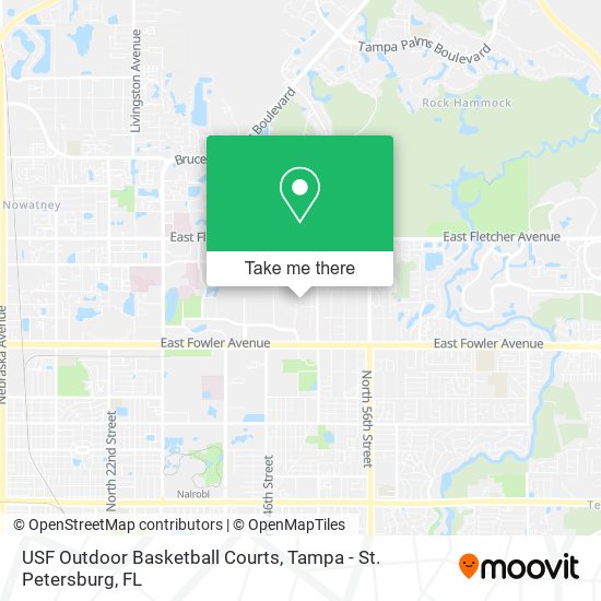 Mapa de USF Outdoor Basketball Courts