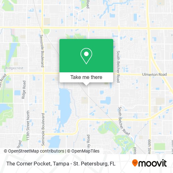 The Corner Pocket map