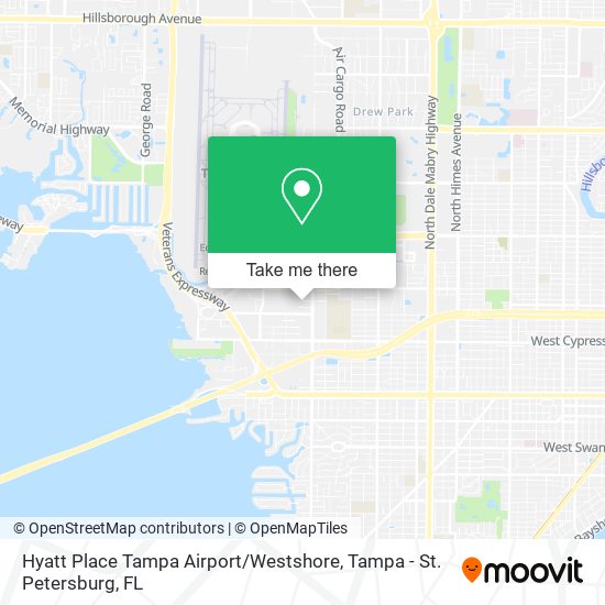 Hyatt Place Tampa Airport / Westshore map