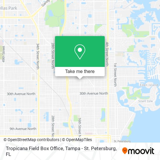 Mapa de Tropicana Field Box Office