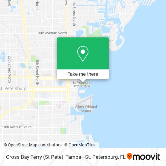 Cross Bay Ferry (St Pete) map