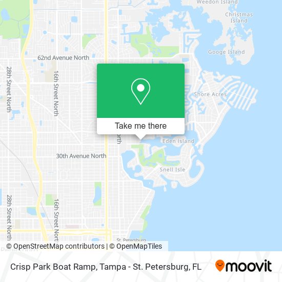 Crisp Park Boat Ramp map