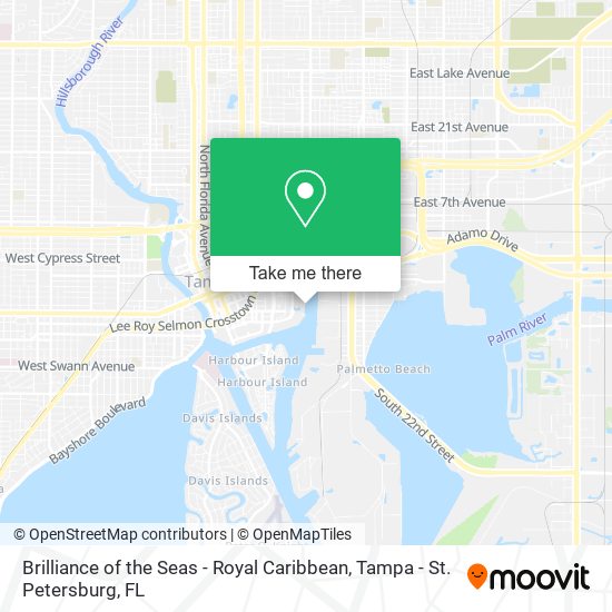 Brilliance of the Seas - Royal Caribbean map
