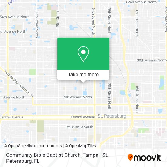 Community Bible Baptist Church map