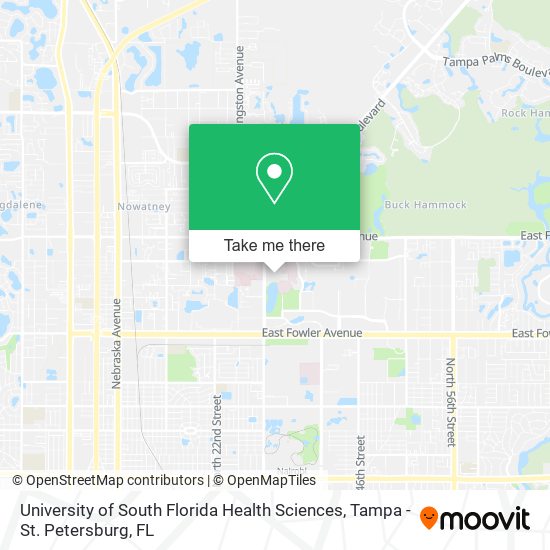 Mapa de University of South Florida Health Sciences