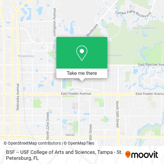 Mapa de BSF -- USF College of Arts and Sciences