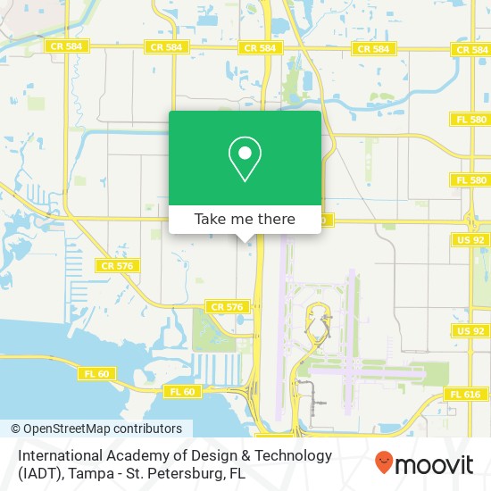 International Academy of Design & Technology (IADT) map
