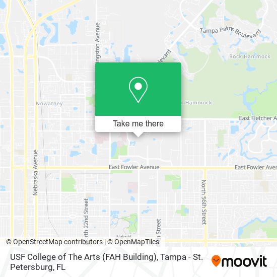 USF College of The Arts (FAH Building) map