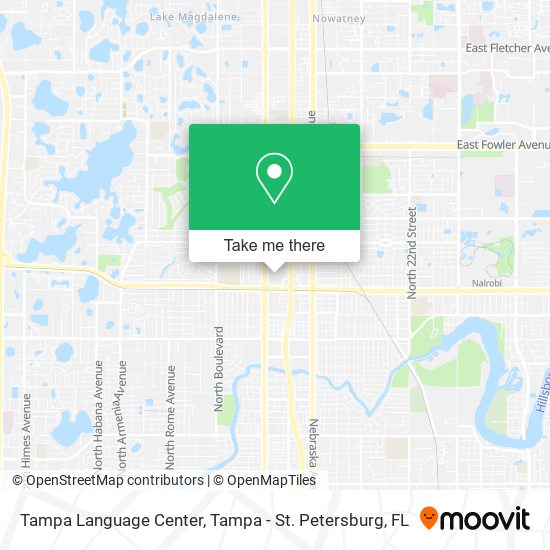 Mapa de Tampa Language Center