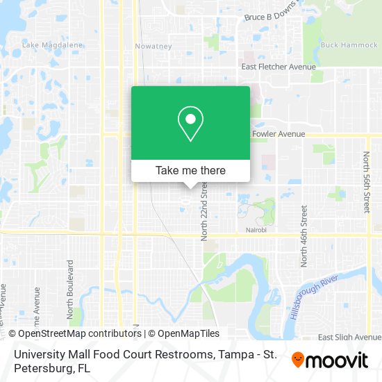 University Mall Food Court Restrooms map