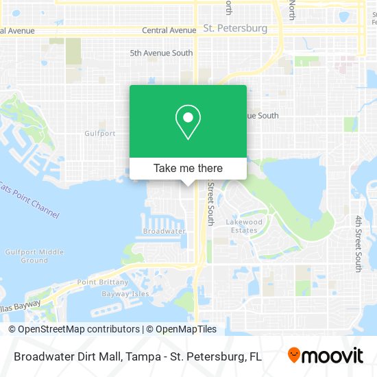 Broadwater Dirt Mall map