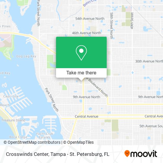 Mapa de Crosswinds Center