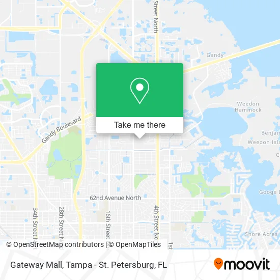 Gateway Mall map