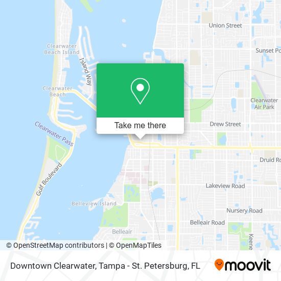 Mapa de Downtown Clearwater