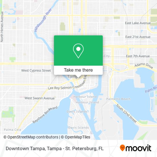 Downtown Tampa map