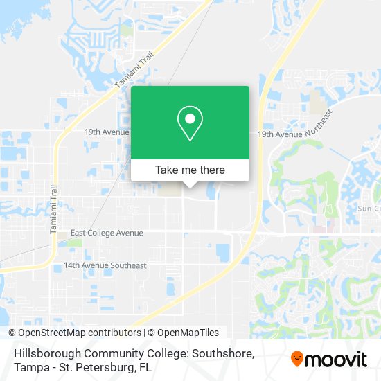 Mapa de Hillsborough Community College: Southshore