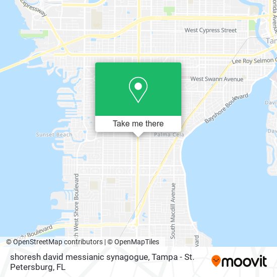 Mapa de shoresh david messianic synagogue