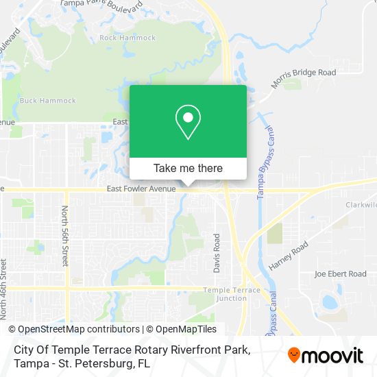 City Of Temple Terrace Rotary Riverfront Park map