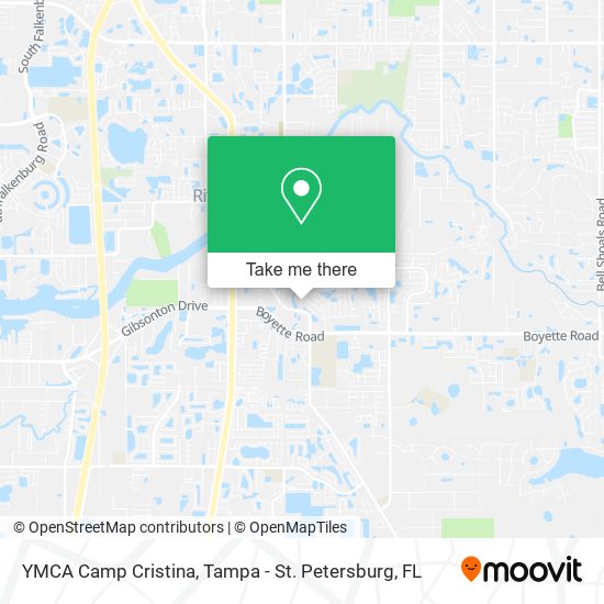 YMCA Camp Cristina map
