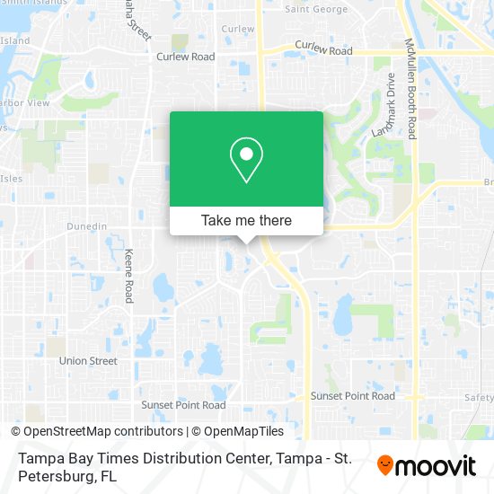 Tampa Bay Times Distribution Center map