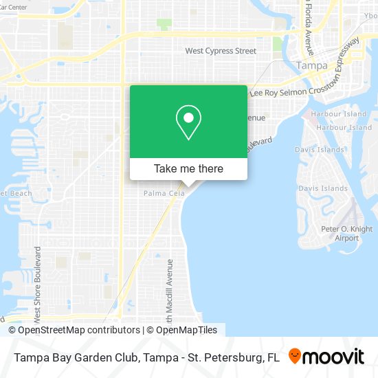 Tampa Bay Garden Club map