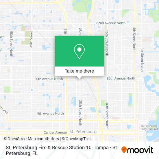 St. Petersburg Fire & Rescue Station 10 map