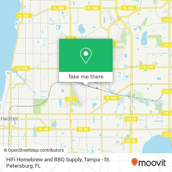 Mapa de HiFi Homebrew and BBQ Supply