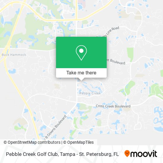 Pebble Creek Golf Club map