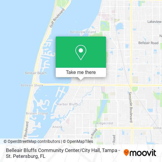 Mapa de Belleair Bluffs Community Center / City Hall