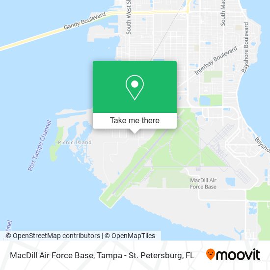 Mapa de MacDill Air Force Base