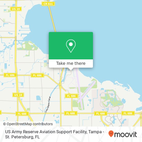 US Army Reserve Aviation Support Facility map