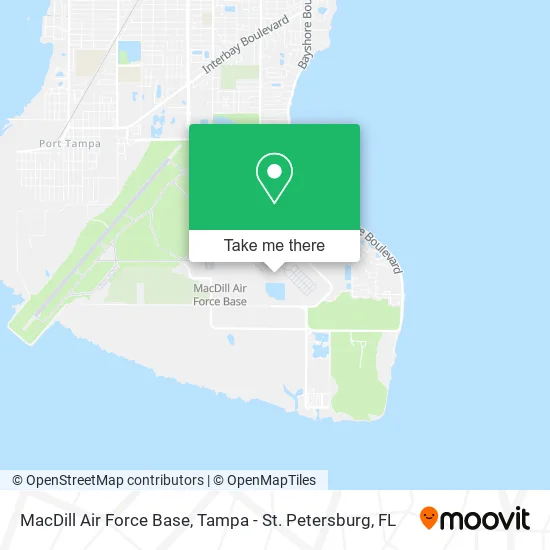 MacDill Air Force Base map