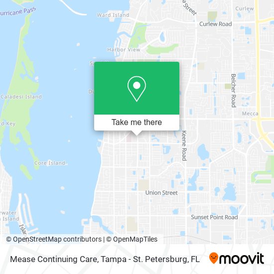 Mease Continuing Care map