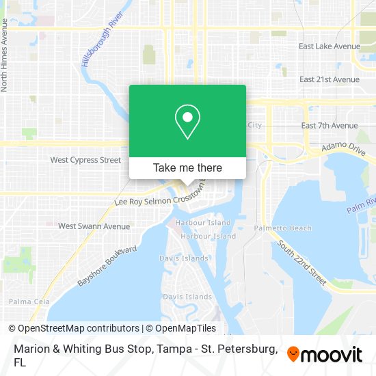 Marion & Whiting Bus Stop map