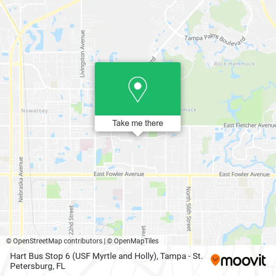 Hart Bus Stop 6 (USF Myrtle and Holly) map