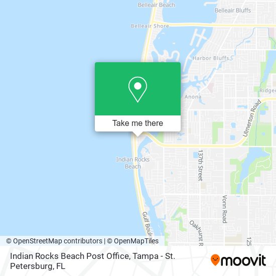 Mapa de Indian Rocks Beach Post Office